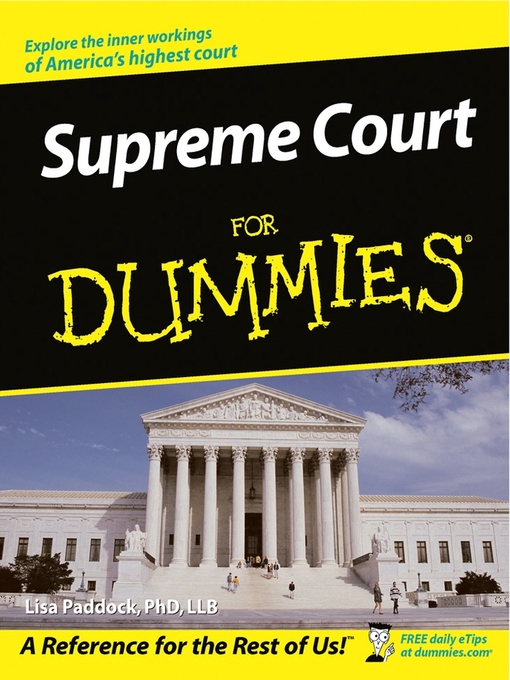 Title details for Supreme Court For Dummies by Lisa Paddock - Available
